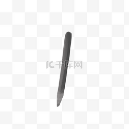 ps钢笔工具抠图图片_卡通灰色的钢笔免抠图