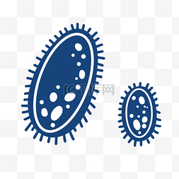 微生物细菌图片_椭圆形扁平细胞细菌PNG免抠素材