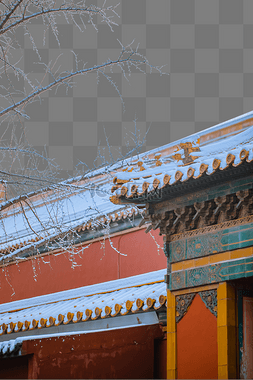 北京传统故宫建筑图片_故宫的雪景