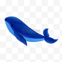 深蓝色海底图片_海底世界深蓝色鲸鱼