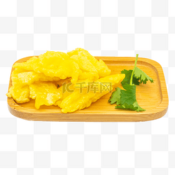 香菜图片_美味黄色炒蛋