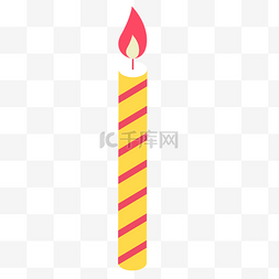火苗蜡烛图片_燃烧的卡通蜡烛