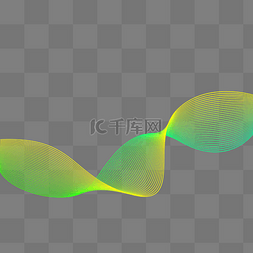 黄绿色线条图片_黄绿色弧线动感曲线