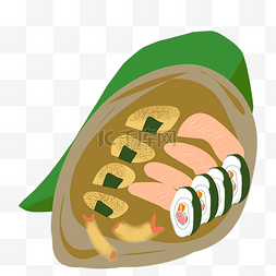 日本美味的寿司插画