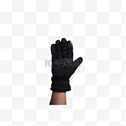 五指手套保暖黑色
