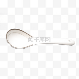 汤勺白色图片_白色厨房汤勺