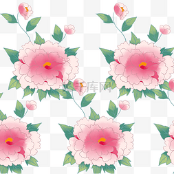 粉色花朵纹理图片_粉色花朵中式底纹