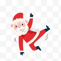 跳街舞的圣诞老人