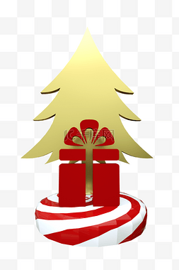 门头设计图片_圣诞礼物树