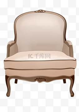 欧式白色图片_欧式家具沙发插画