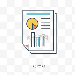 财务报表图标图片_卡通财务文件免抠图
