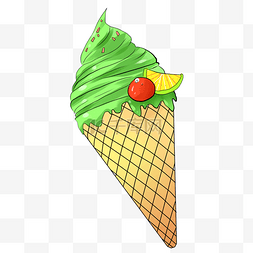 美味的冰淇淋插画