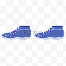 蓝色鞋子