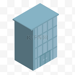 house字图片_2.5D卡通大楼素材PNG