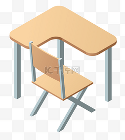 黄色桌椅图片_精美木质桌椅