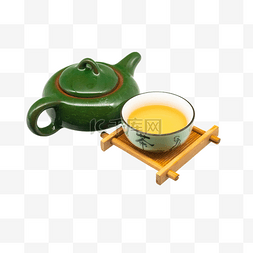 绿色茶壶茶杯