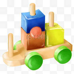 儿童玩具积木车