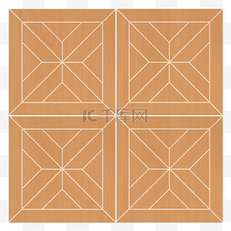正方形木质地板插图