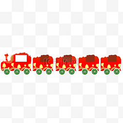 圣诞节圣诞树小火车