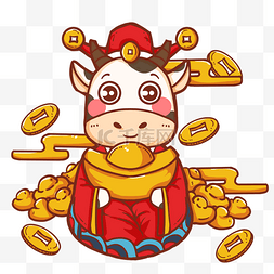 表情包虎年红色元宝老虎头像框正月十五元宵元宵节拟人汤圆新年春节兔