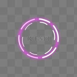 紫色流动几何圆环