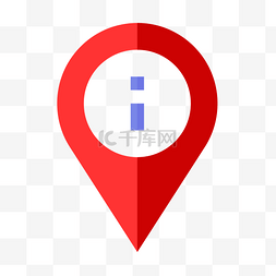 地址icon图标图片_卡通红色的定位系统
