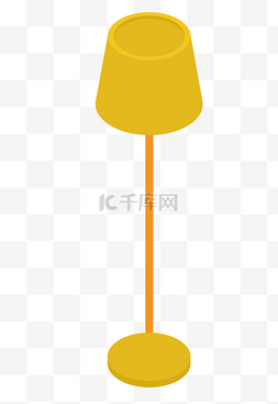 黄色立体台灯