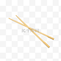 筷子夹炸猪排图片_一双一次性筷子