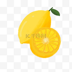 清新水果柠檬图片_食物水果黄色柠檬