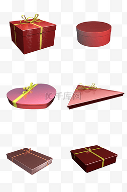 母亲节红色礼盒包装