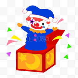 礼物盒喷出礼物图片_礼盒中弹出的小丑