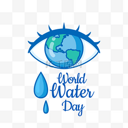 世界水日节图片_世界水日创意手绘眼睛