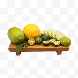 水果绿色黄色图片_黄色和绿色柠檬