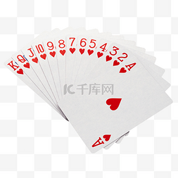 扑克牌游戏图片_红色系列扑克牌