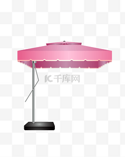 粉色方形大伞