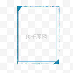 深蓝色街道背景图片_深蓝色简约长方形边框