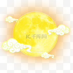 中秋节装饰图案月亮