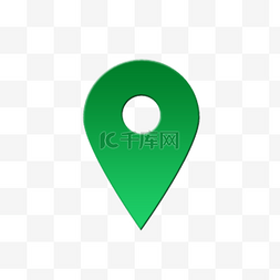 出行地图图片_绿色扁平渐变交通安全图标地图标