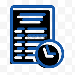 蓝色新闻矢量商务icon图标