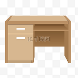 电脑桌办公图片_木质办公桌子插图