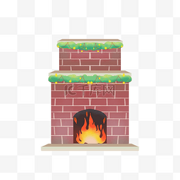 圣诞节火炉壁炉