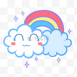 彩虹云朵天气