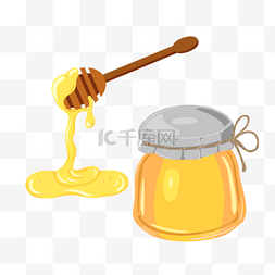 蜂蜜主图1图片_蜂蜜锤滴落蜜糖罐子