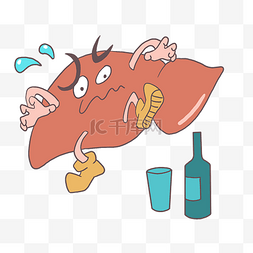 人体器官抽烟后的肝脏