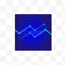 科技数据统计图片_蓝色商务科技数据