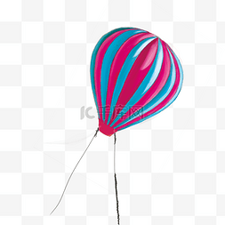 彩色圆弧创意漂浮的热气球元素