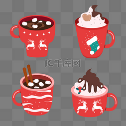 christmas hot cocoa mug?色可爱杯子圣诞