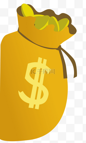 金钱袋子矢量图