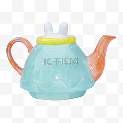 创意茶具图片_彩色创意水壶