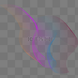 渐变装饰线条图片_渐变波浪底纹